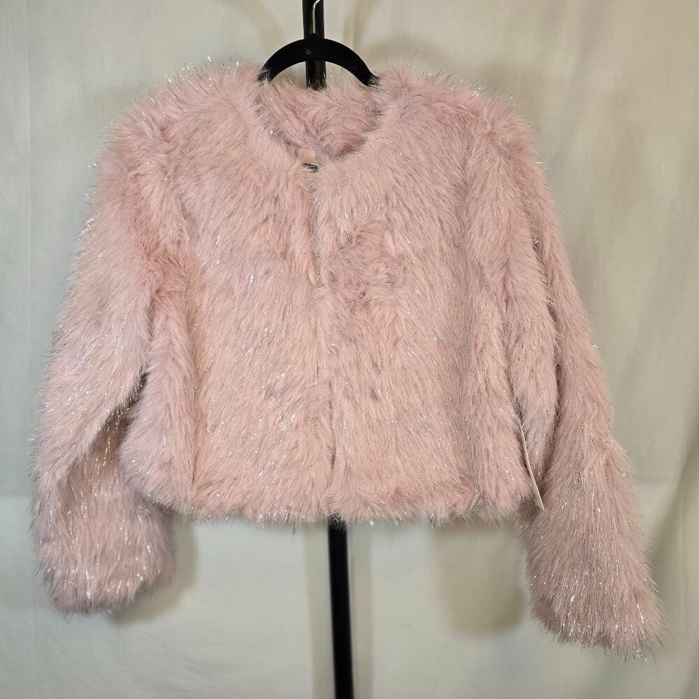 Pink Glam Faux Fur Jacket
